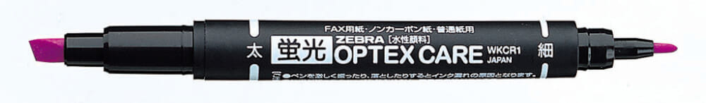 ปากกาไฮไลท์ 2 หัว ZEBRA OPTEX CARE 7C แพ็ค 7 สี_7